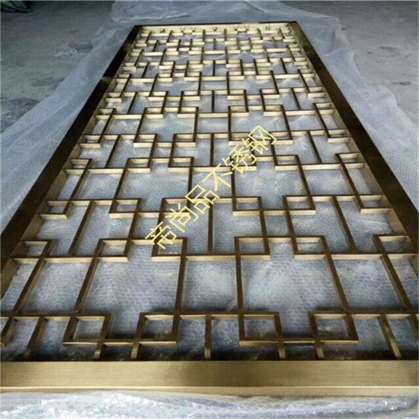 金色不銹鋼屏風